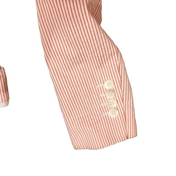 Brooks Brothers Stellita Fit Coral Striped Women’s Blazer Jacket NWOT - Picture 7 of 14